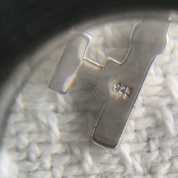 Simulated Diamond 925 Silver Heart Key Pendant Charm Vintage - Picture 5 of 6